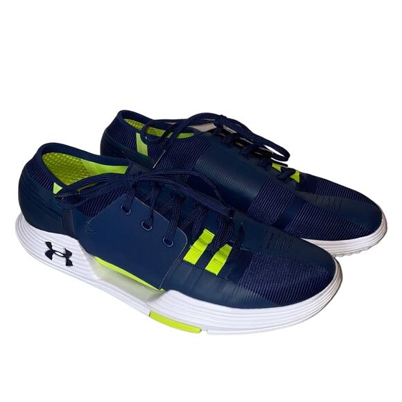 Under Armour Speedform Amp 2.0 Navy & Green Sneakers Size 9 Style 1295773-401 main image 6